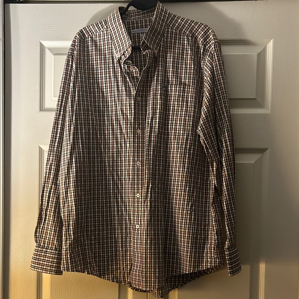 Men's Checkered Shirt - Brown